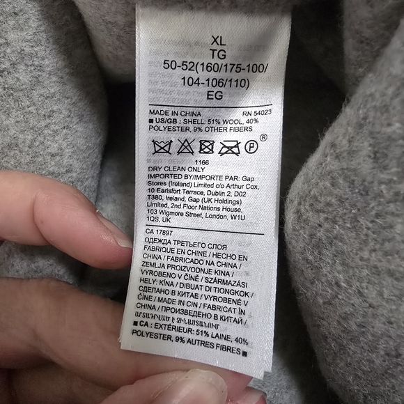 Banana Republic Gray Double Faced Shirt Jacket XL - Picture 10 of 12